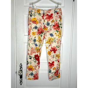 Zara floral crop pant